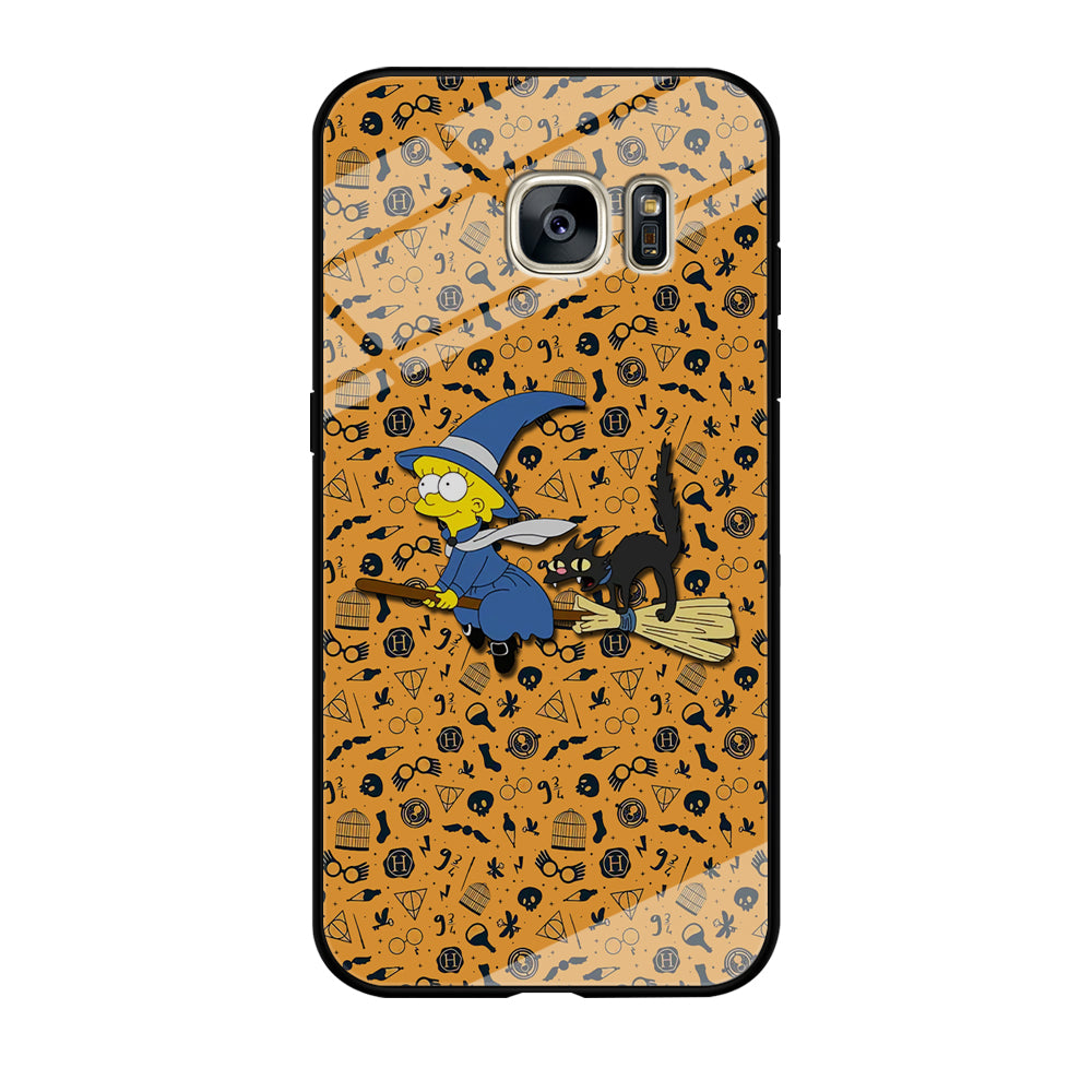 Lisa Simpson and Witch Costume Samsung Galaxy S7 Edge Case