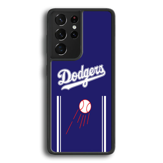 Los Angeles Dodgers Deep Blue Jersey Samsung Galaxy S21 Ultra Case - Carneyforia