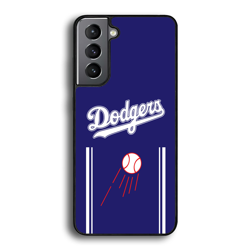 Los Angeles Dodgers Deep Blue Jersey Samsung Galaxy S21 Plus Case - Carneyforia