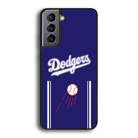 Los Angeles Dodgers Deep Blue Jersey Samsung Galaxy S21 Plus Case - Carneyforia