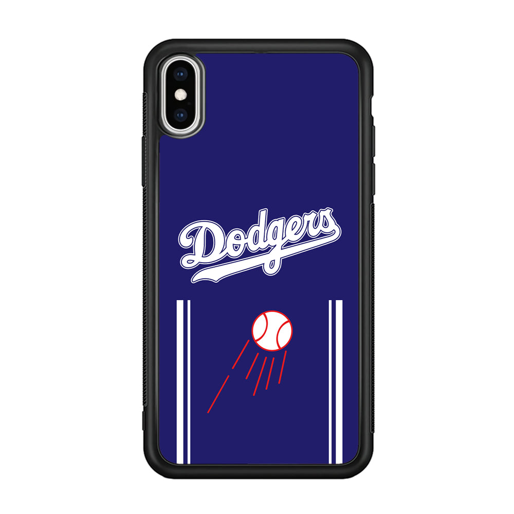 Los Angeles Dodgers Deep Blue Jersey iPhone X Case