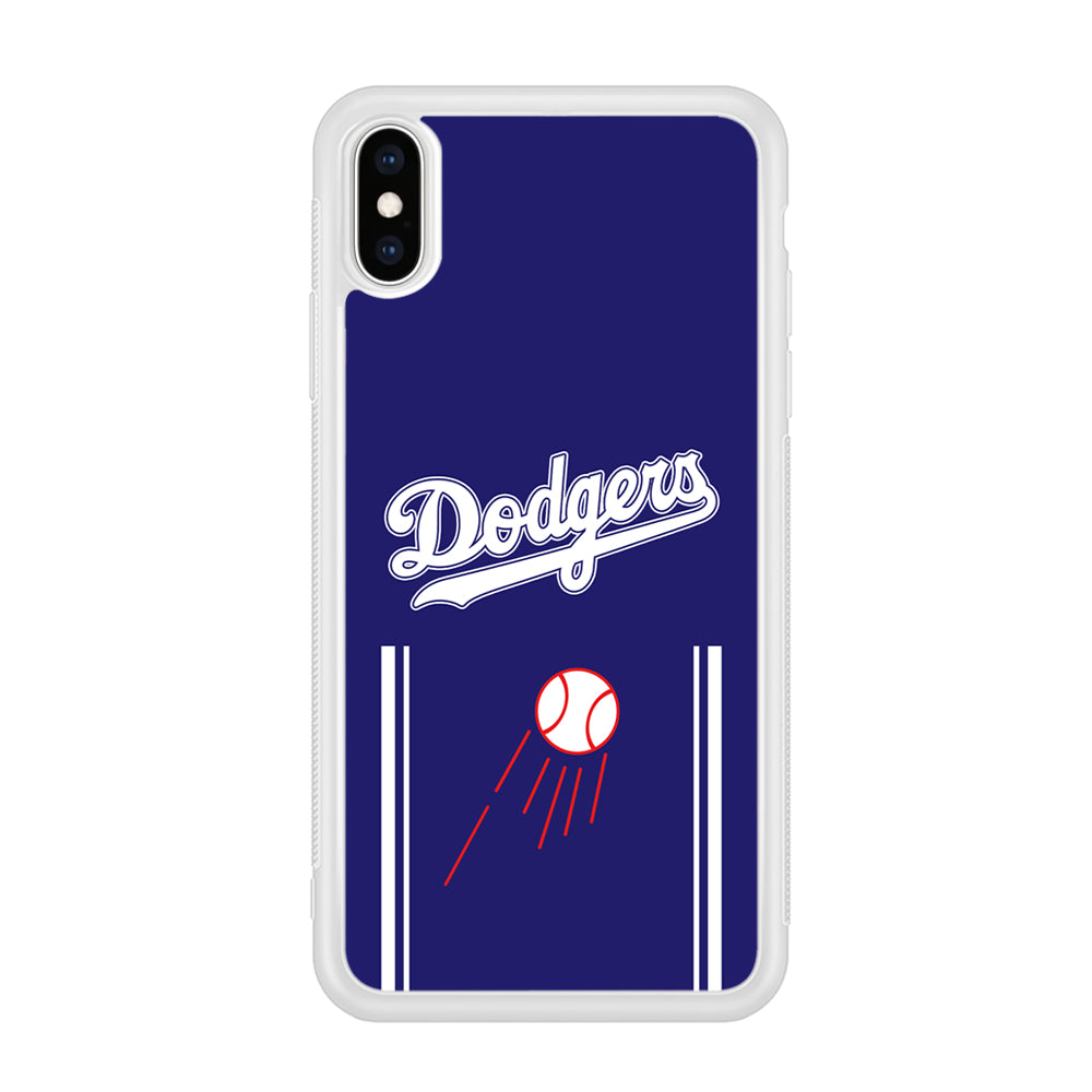 Los Angeles Dodgers Deep Blue Jersey iPhone X Case