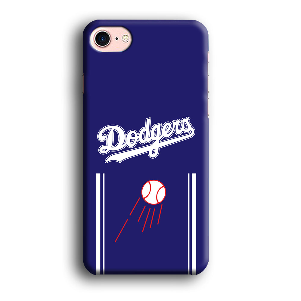 Los Angeles Dodgers Deep Blue Jersey iPhone 8 Case