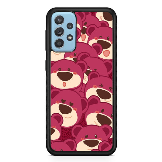 Lotso Lovely Face Samsung Galaxy A72 Case Rubber Black (2D Case)