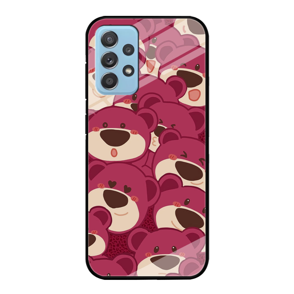 Lotso Lovely Face Samsung Galaxy A72 Case Tempered Glass Case