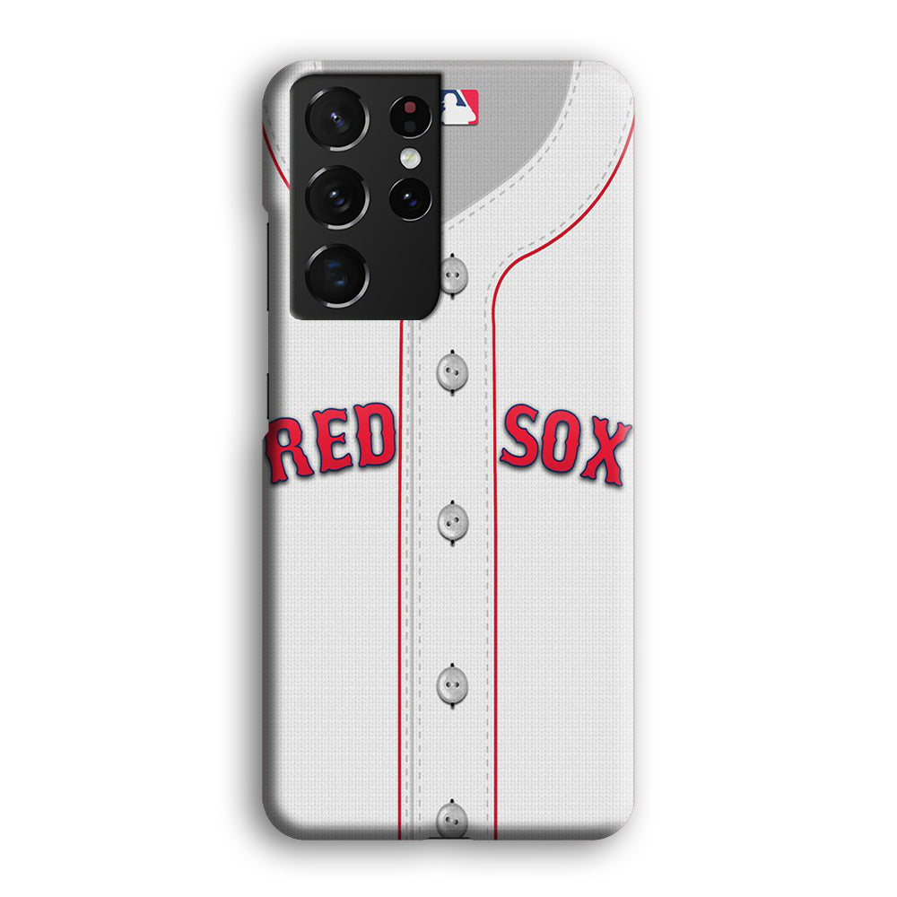 MLB Boston Red Sox Costume Samsung Galaxy S21 Ultra Case