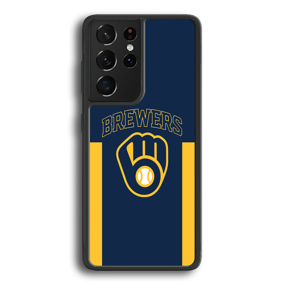 MLB Milwaukee Brewers Samsung Galaxy S21 Ultra Case