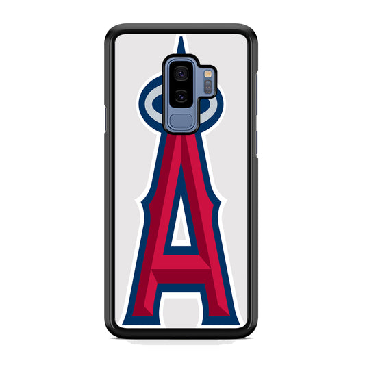 MLB Los Angeles Angels Logo White Samsung Galaxy S9 Plus Case