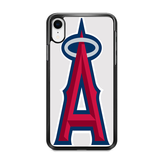 MLB Los Angeles Angels Logo White iPhone XR Case
