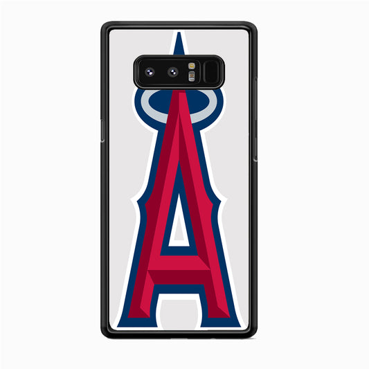 MLB Los Angeles Angels Logo White Samsung Galaxy Note 8 Case