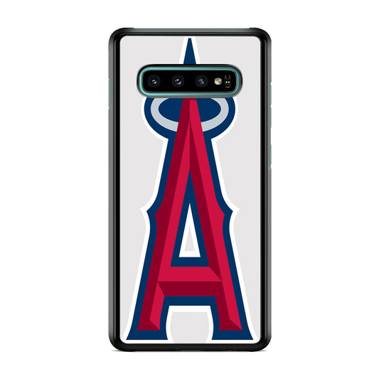 MLB Los Angeles Angels Logo White Samsung Galaxy S10 Case