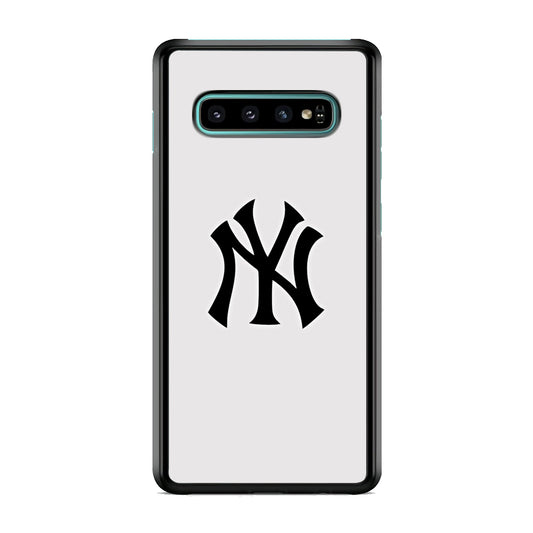 MLB New York Yankees White Milk Samsung Galaxy S10 Case
