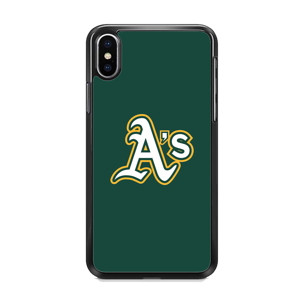 MLB Oakland Athletics Green iPhone X Case