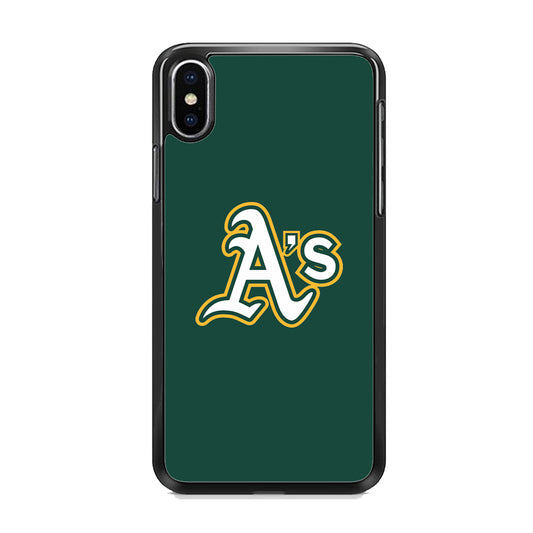MLB Oakland Athletics Green iPhone X Case