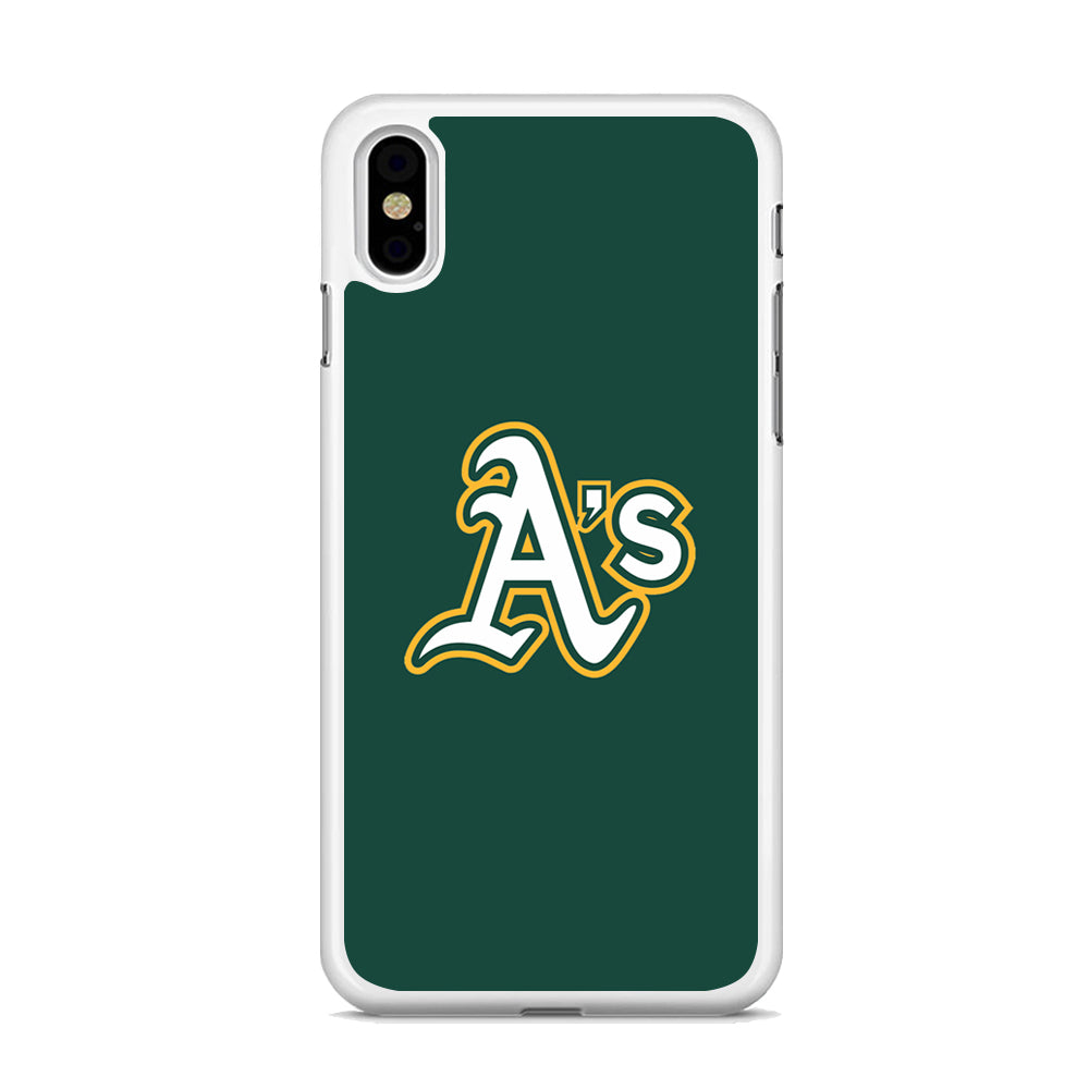 MLB Oakland Athletics Green iPhone XS Case