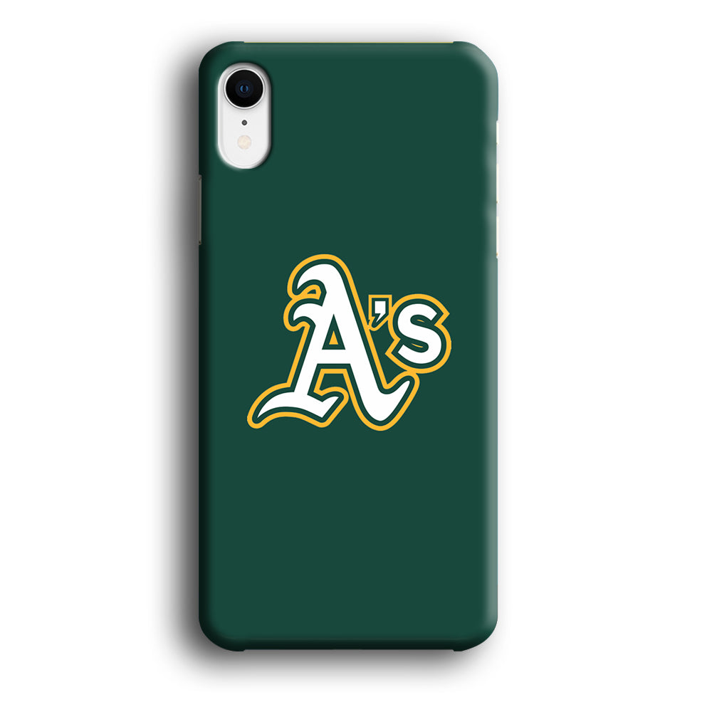 MLB Oakland Athletics Green iPhone XR Case