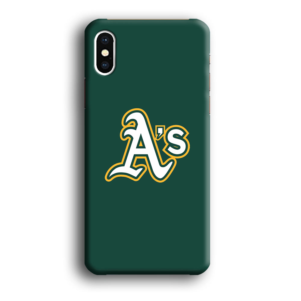 MLB Oakland Athletics Green iPhone X Case