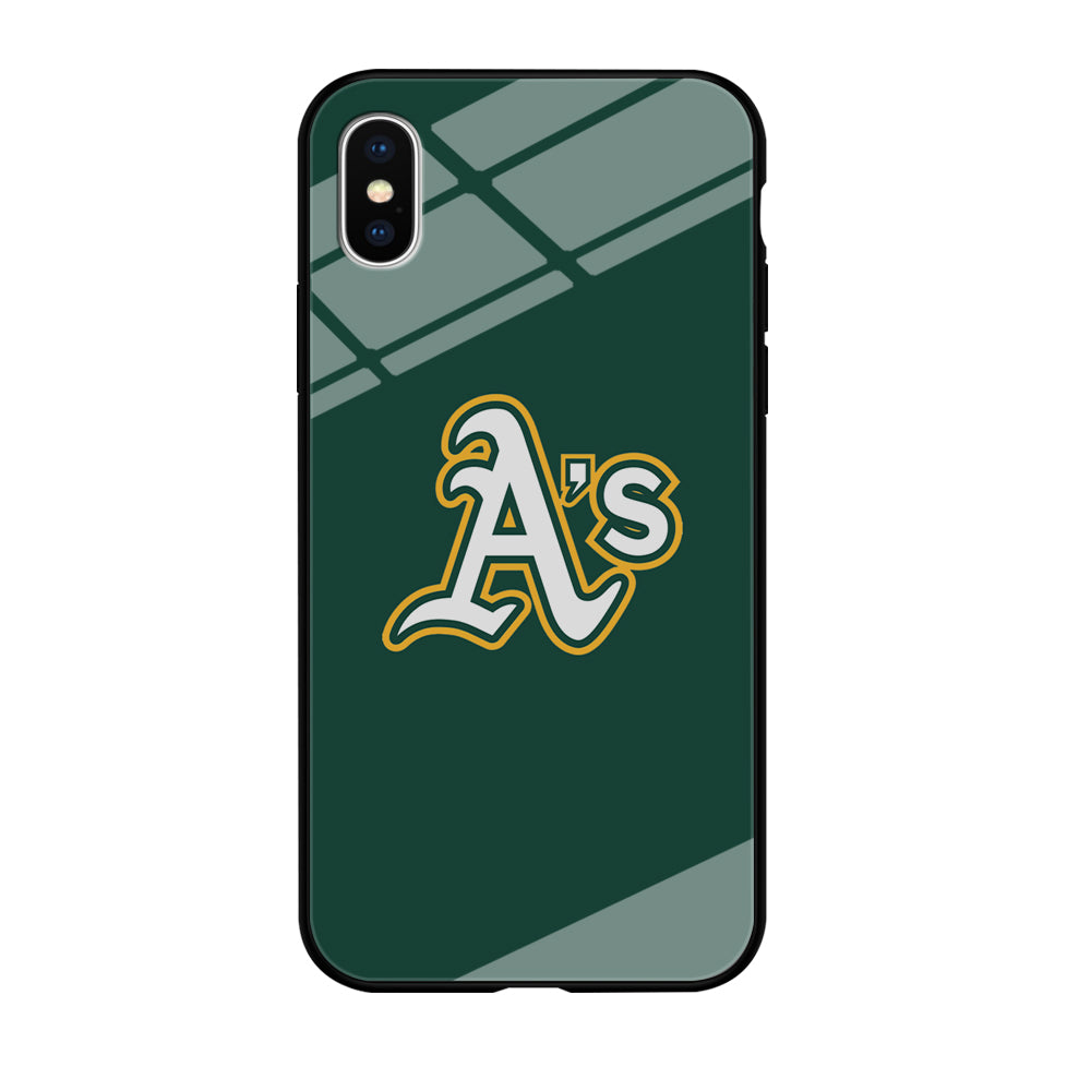 MLB Oakland Athletics Green iPhone XS Case