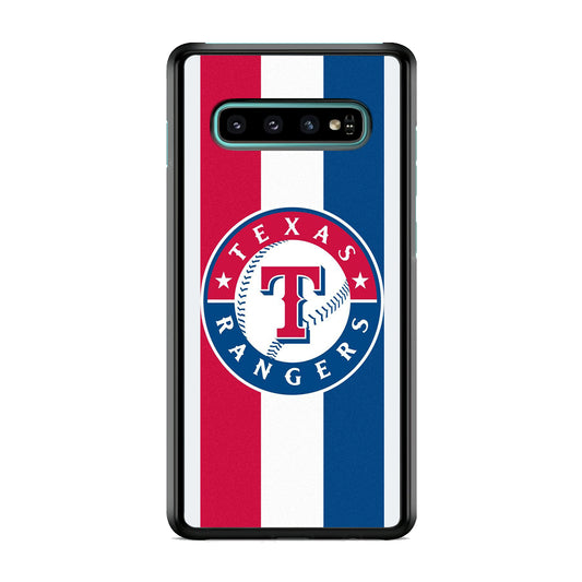 MLB Texas Rangers MLB Stripe Samsung Galaxy S10 Case