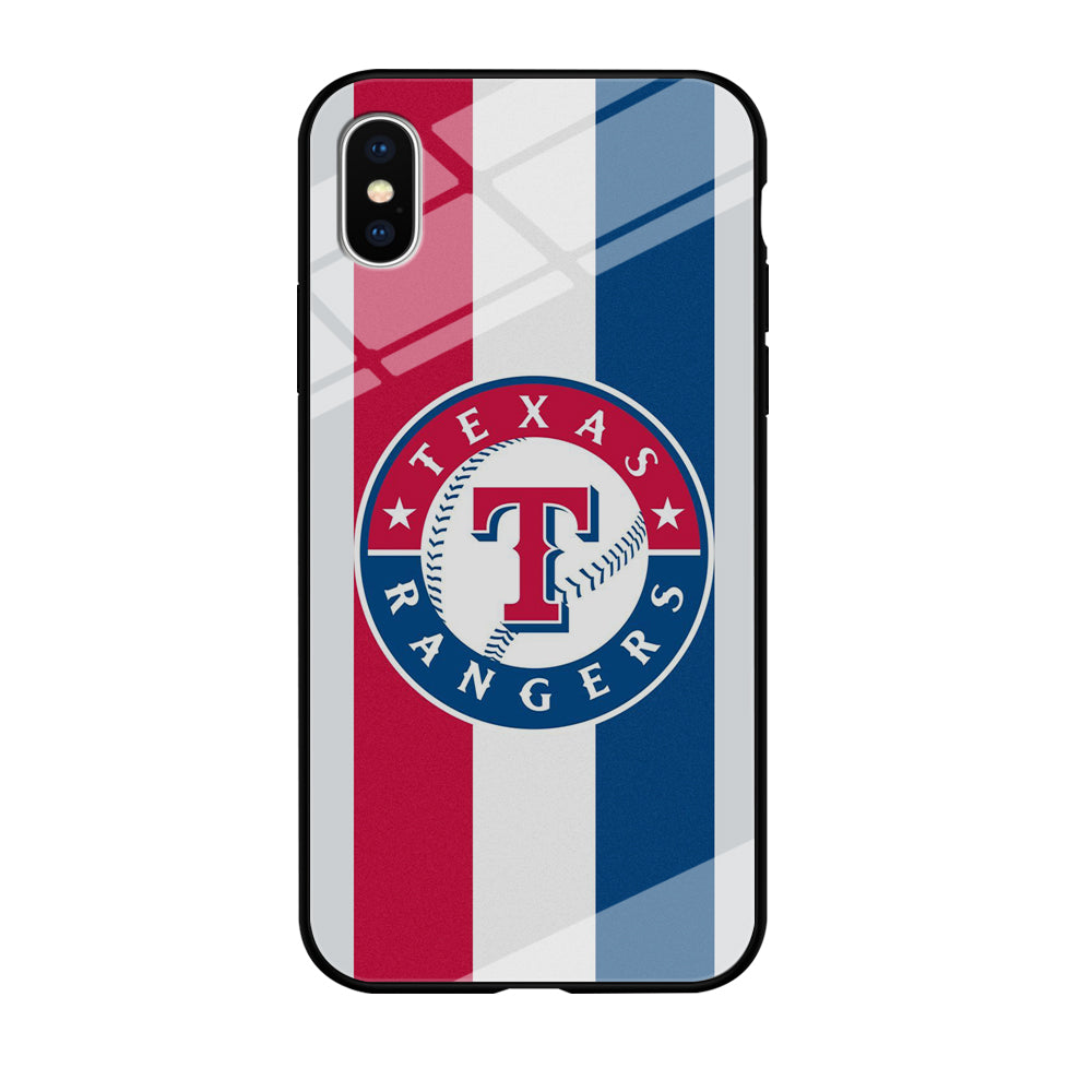 MLB Texas Rangers MLB Stripe iPhone X Case