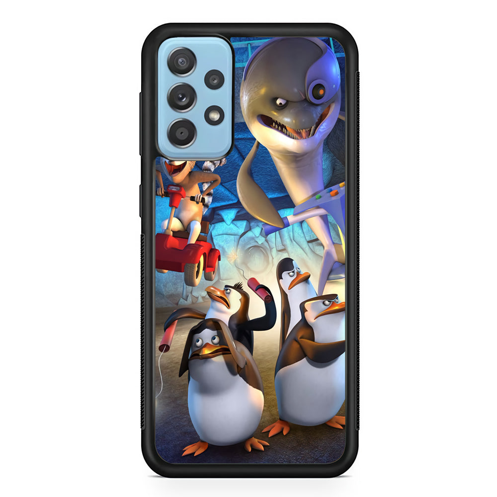 Madagascar Adventure Samsung Galaxy A72 Case Rubber Black (2D Case)