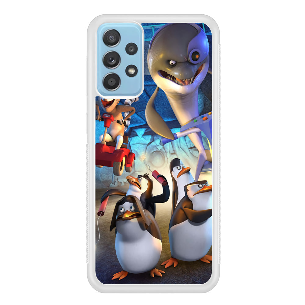 Madagascar Adventure Samsung Galaxy A72 Case Rubber White (2D Case)