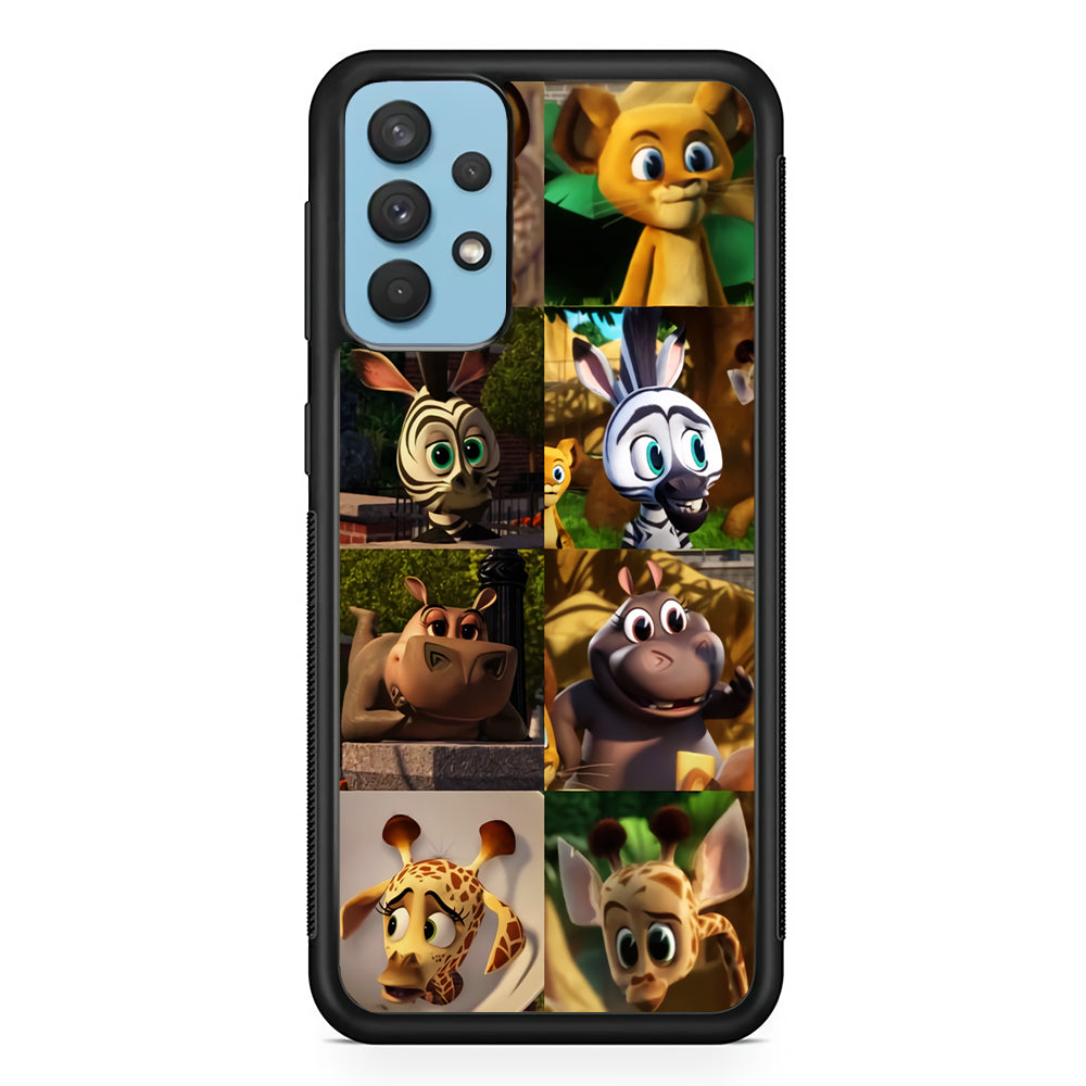 Madagascar Babbies Character Samsung Galaxy A32 Case