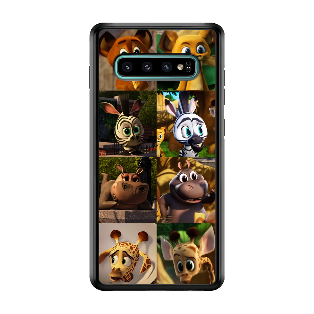 Madagascar Babbies Character Samsung Galaxy S10 Plus Case