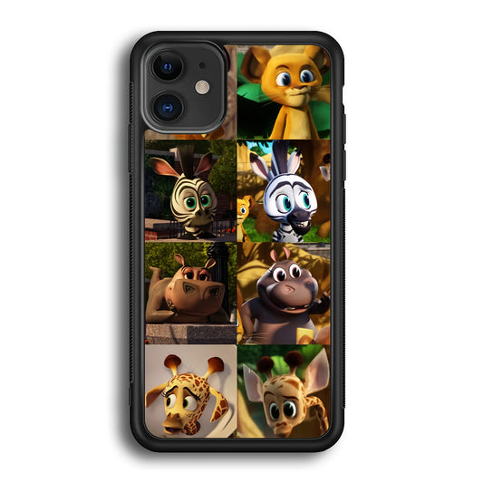 Madagascar Babbies Character iPhone 12 Case