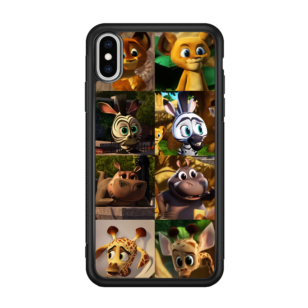 Madagascar Babbies Character iPhone XS MAX Case