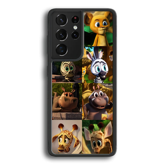 Madagascar Babbies Character Samsung Galaxy S21 Ultra Case - Carneyforia