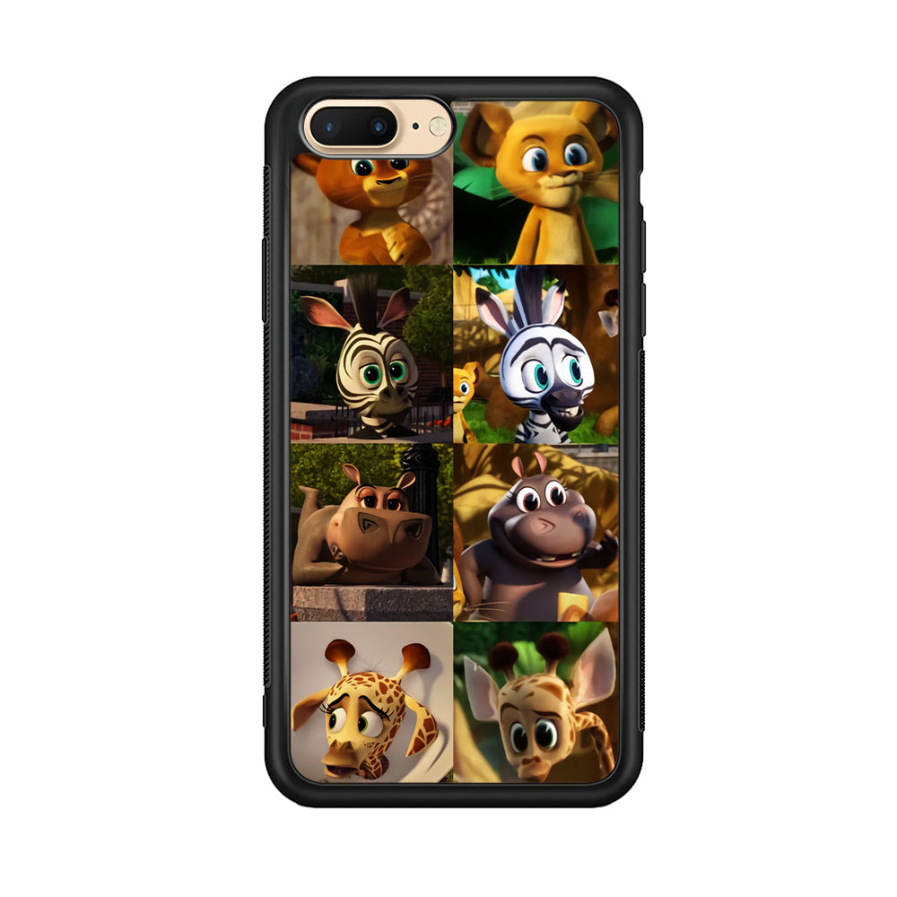 Madagascar Babbies Character iPhone 8 Plus Case