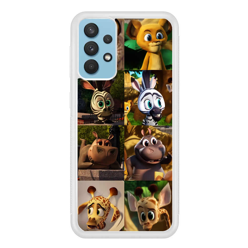 Madagascar Babbies Character Samsung Galaxy A32 Case