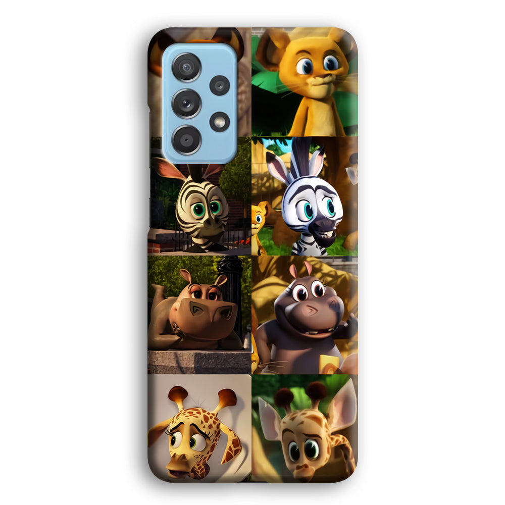 Madagascar Babbies Character Samsung Galaxy A72 Case 3D Case