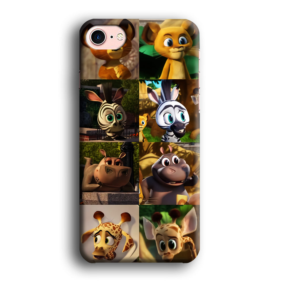 Madagascar Babbies Character iPhone 8 Case