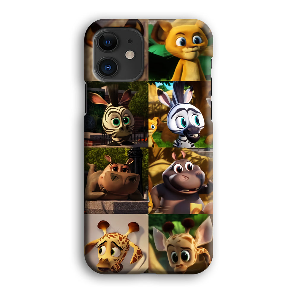 Madagascar Babbies Character iPhone 12 Case