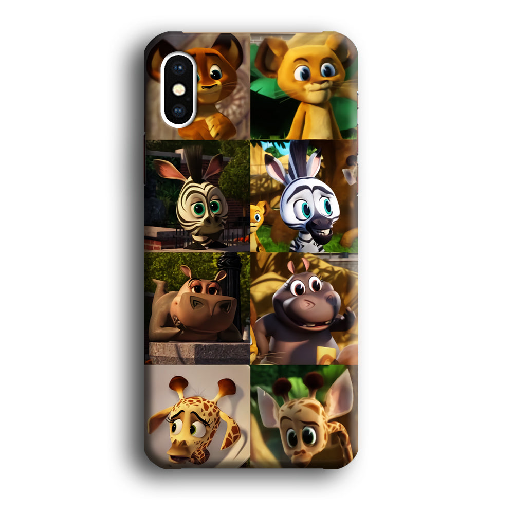 Madagascar Babbies Character iPhone X Case