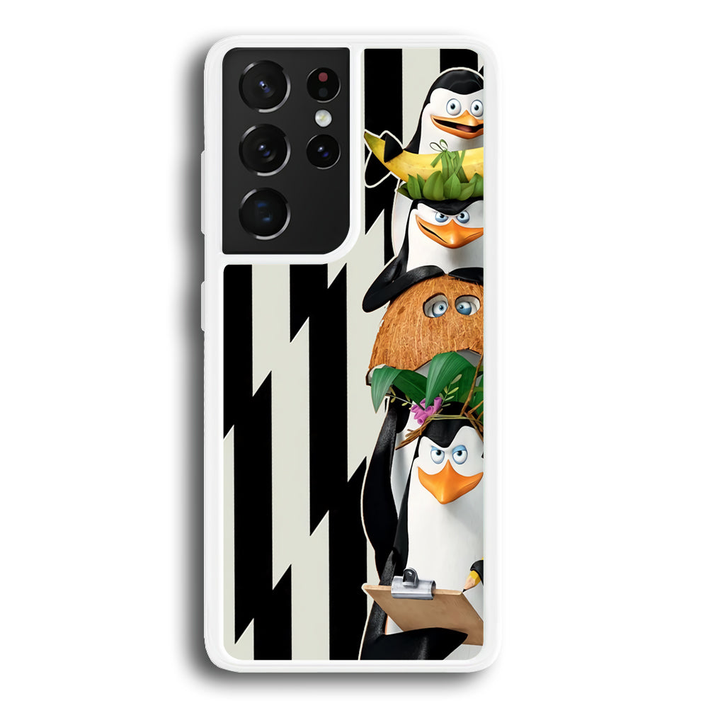 Madagascar Penguin Team Samsung Galaxy S21 Ultra Case