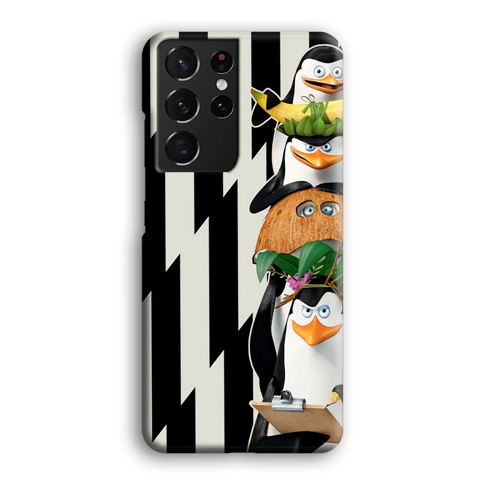 Madagascar Penguin Team Samsung Galaxy S21 Ultra Case