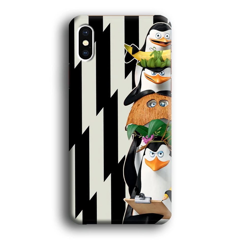 Madagascar Penguin Team iPhone X Case