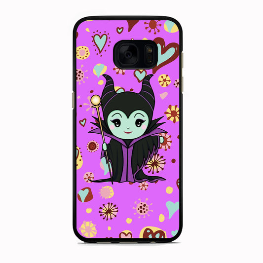 Maleficent Cartoon in Love Samsung Galaxy S7 Edge Case