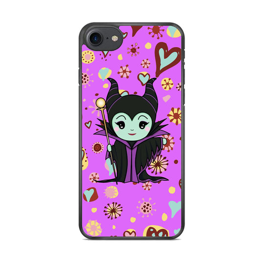 Maleficent Cartoon in Love iPhone 8 Case