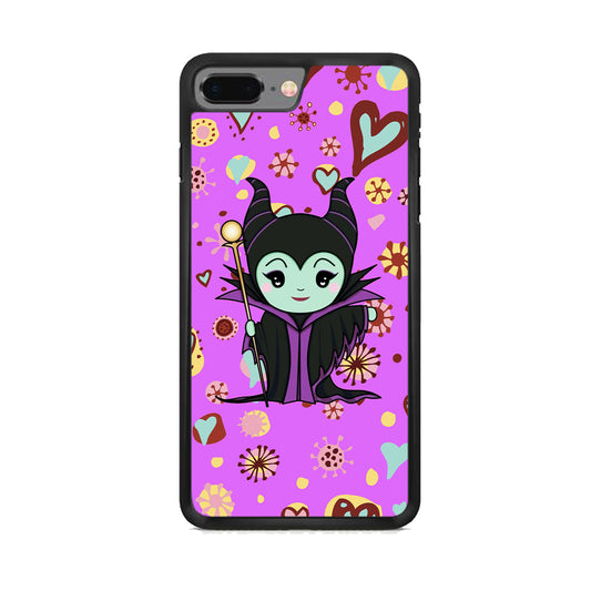 Maleficent Cartoon in Love iPhone 7 Plus Case