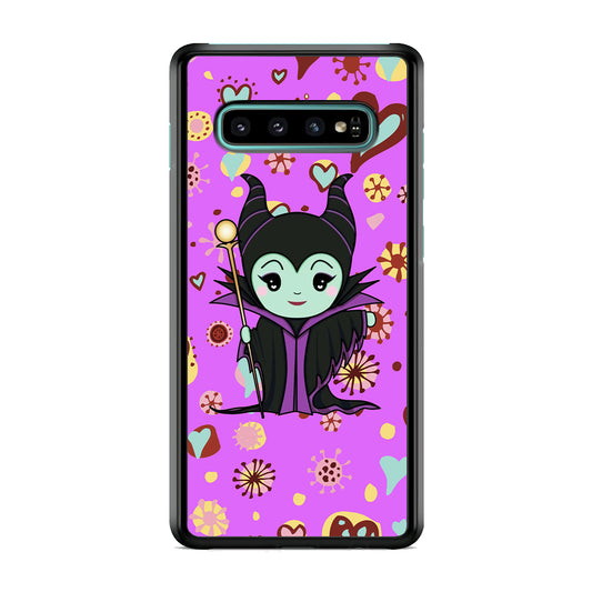 Maleficent Cartoon in Love Samsung Galaxy S10 Case