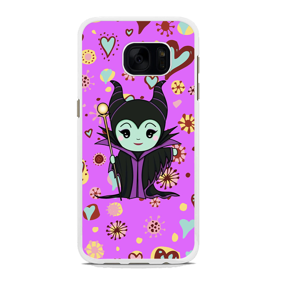 Maleficent Cartoon in Love Samsung Galaxy S7 Edge Case