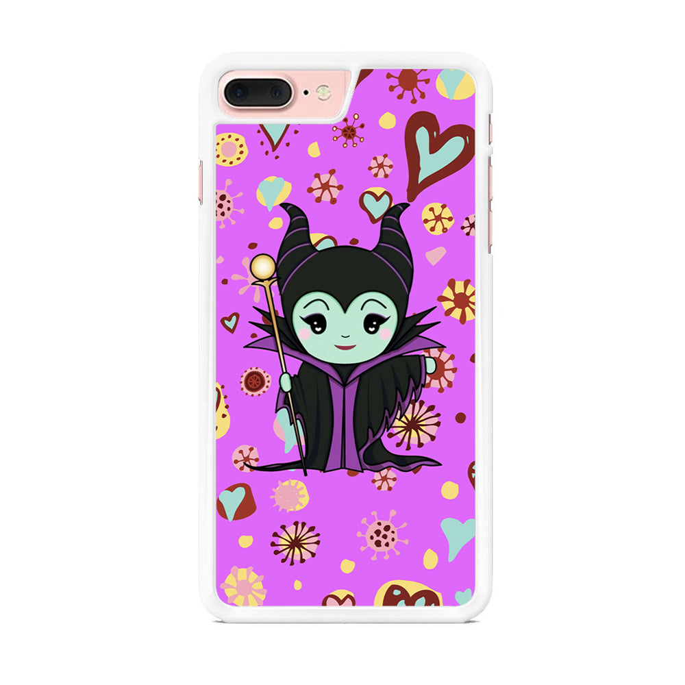 Maleficent Cartoon in Love iPhone 7 Plus Case