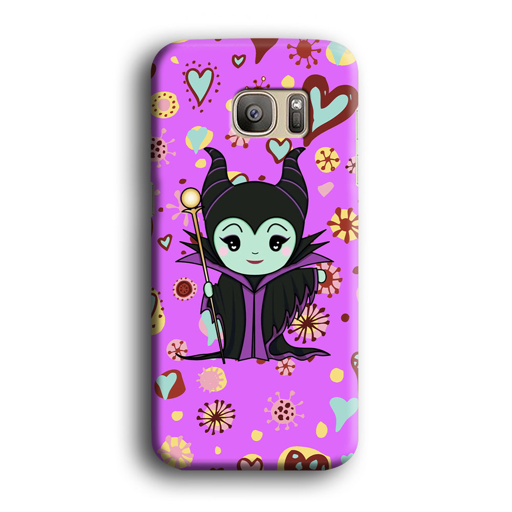 Maleficent Cartoon in Love Samsung Galaxy S7 Edge Case