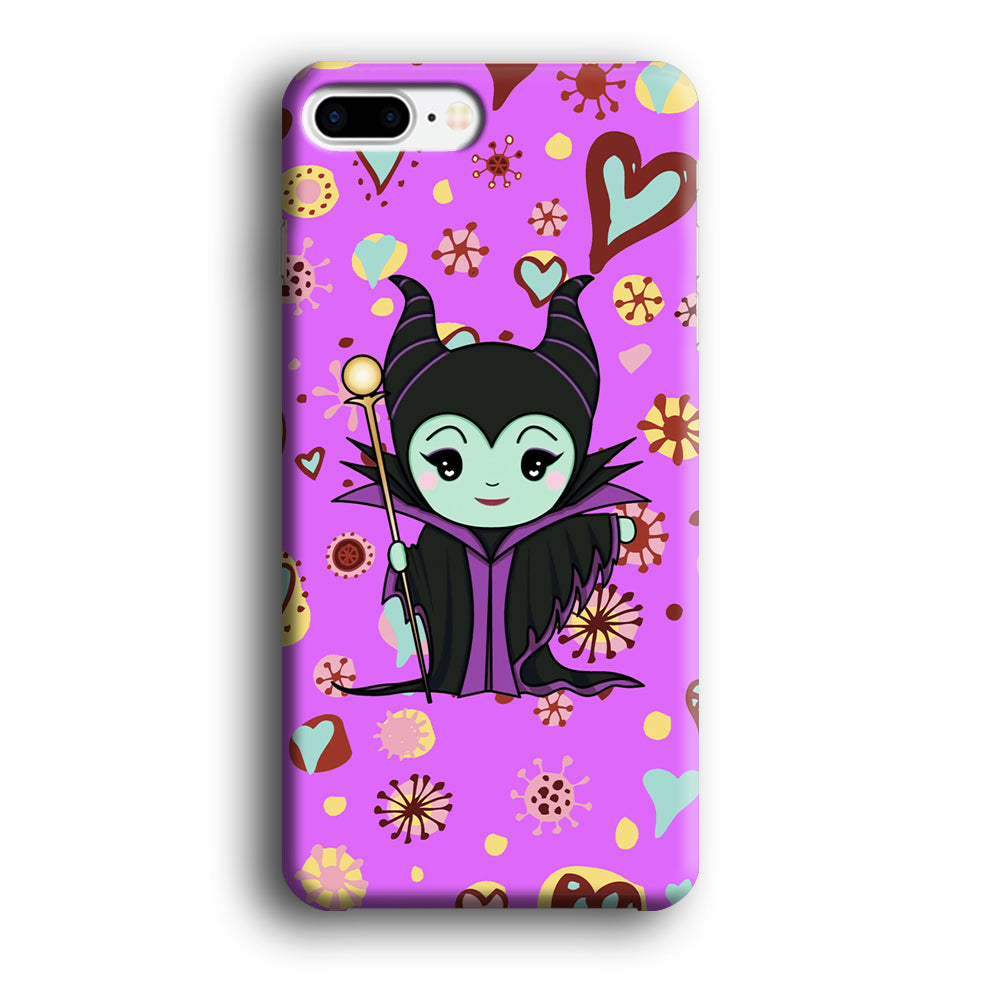 Maleficent Cartoon in Love iPhone 7 Plus Case