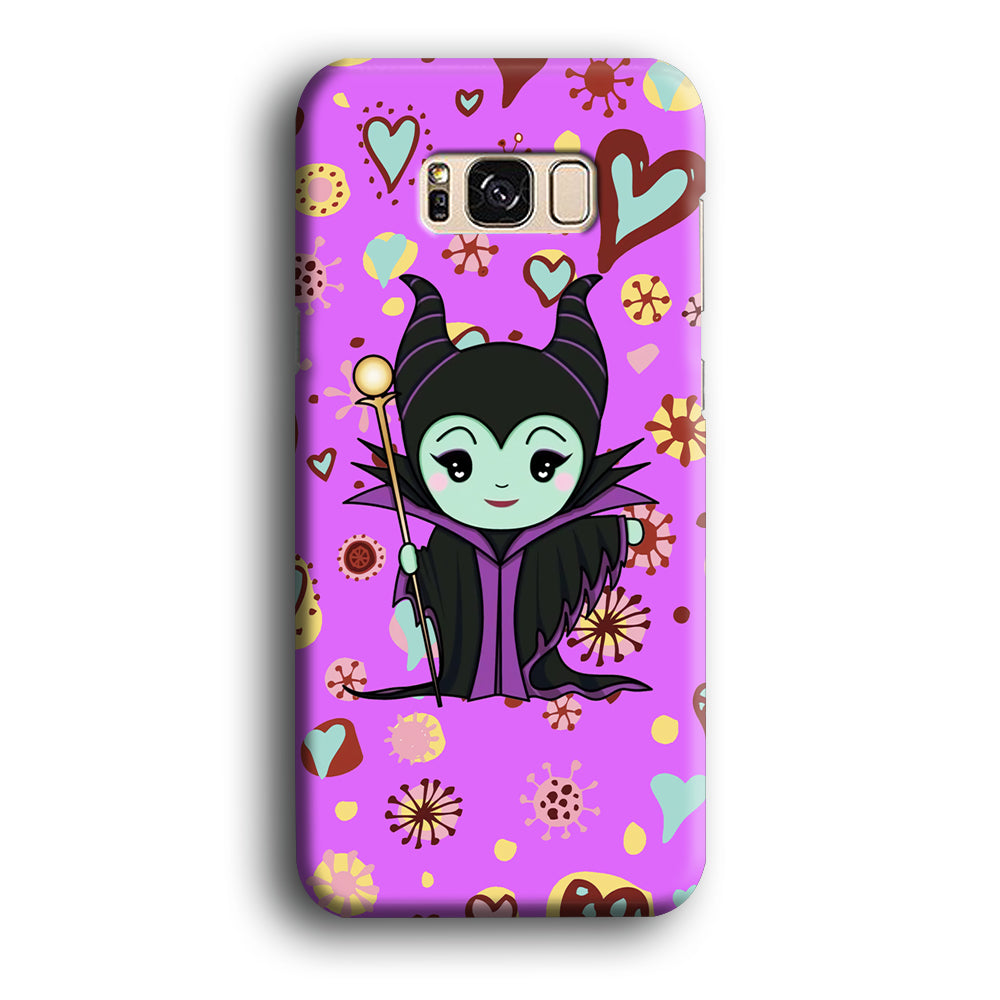 Maleficent Cartoon in Love Samsung Galaxy S8 Case