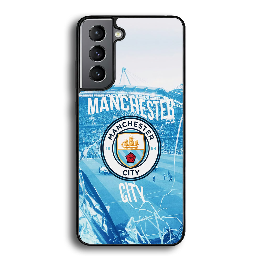 Manchester City Home Samsung Galaxy S21 Plus Case - Carneyforia